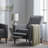 Button Tufted Upholstered Manual Push-Back Recliner -1795115478