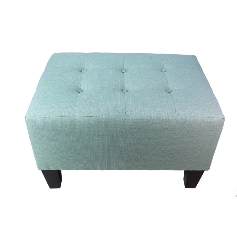 Aubriella Upholstered Ottoman, Sea-Mist, Sea Mist