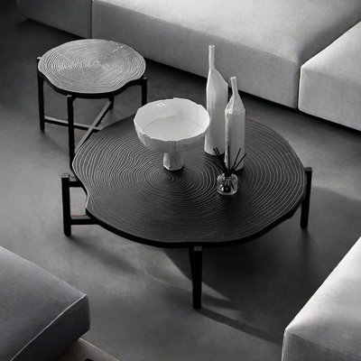Irregular Solid Wood Coffee Table