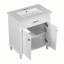 meuble-lavabo avec lavabo en céramique, porte à fermeture douce et tablettes réglables-106461865-106461866