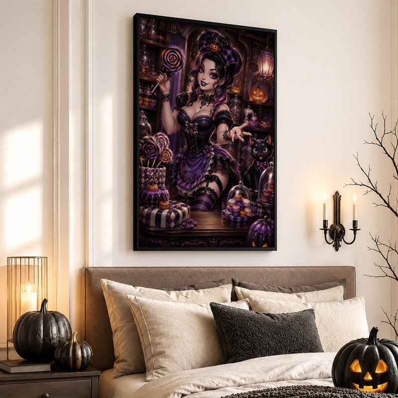 Art gothique sur toile gothique, H 36 po x l 24 po