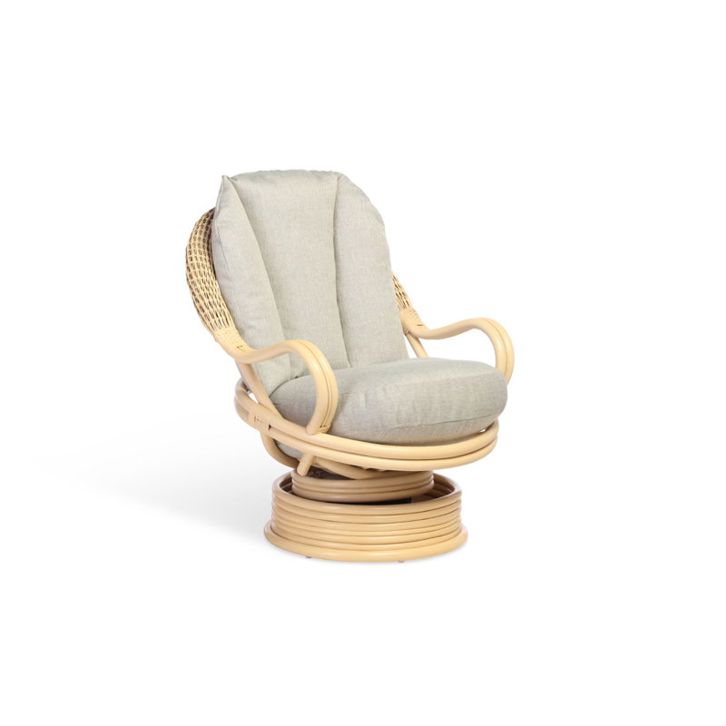 Wicker Rocking Chair, Blue