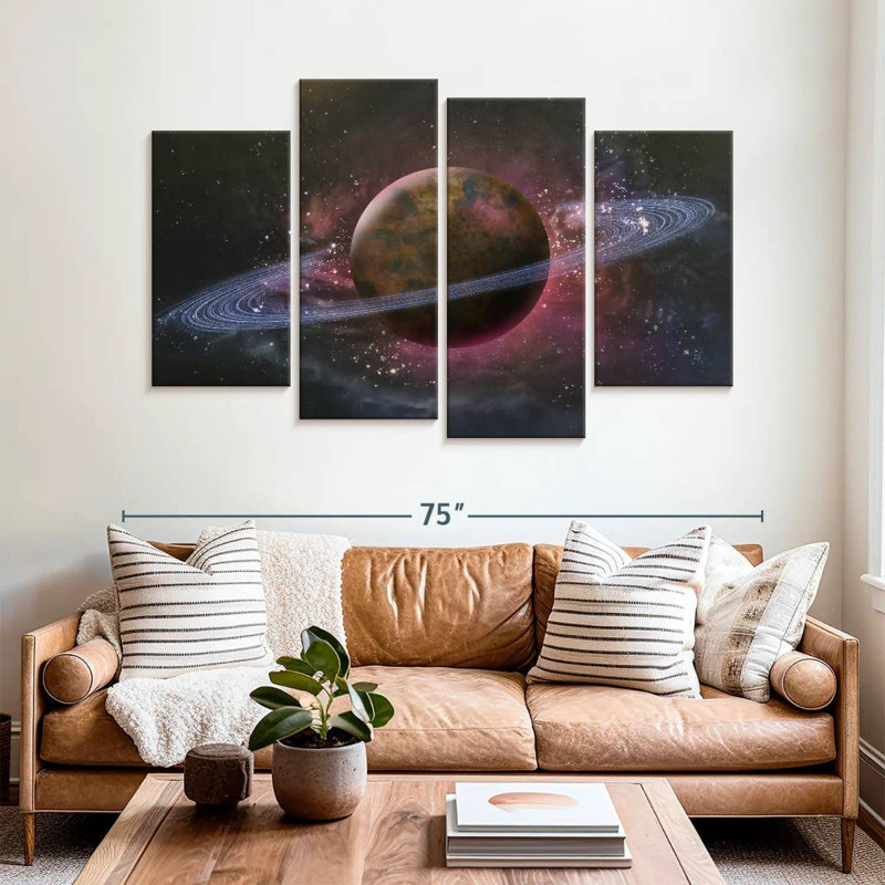 Oberle Saturn Planet, 42" H x 68" W