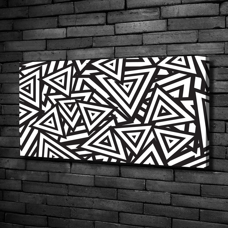 Triangles Background - Wrapped Canvas Print