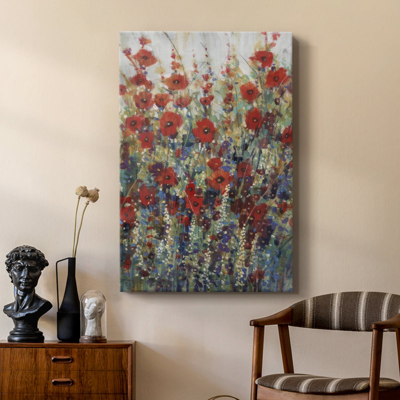 Garden Poppies II - galerie sur mesure, H 18 po x l 12 po