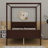 Wood Canopy Platform Bed-534843671