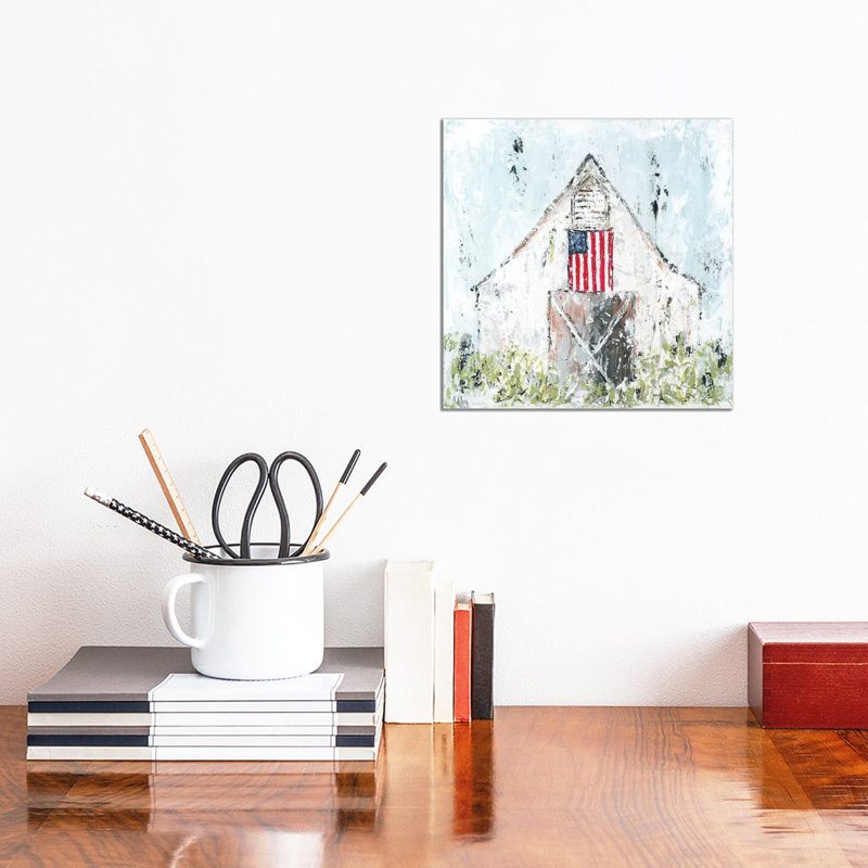 Americana Barn by Ashley Bradley - Wrapped Canvas Print, 30.48 cm H x 30.48 cm W