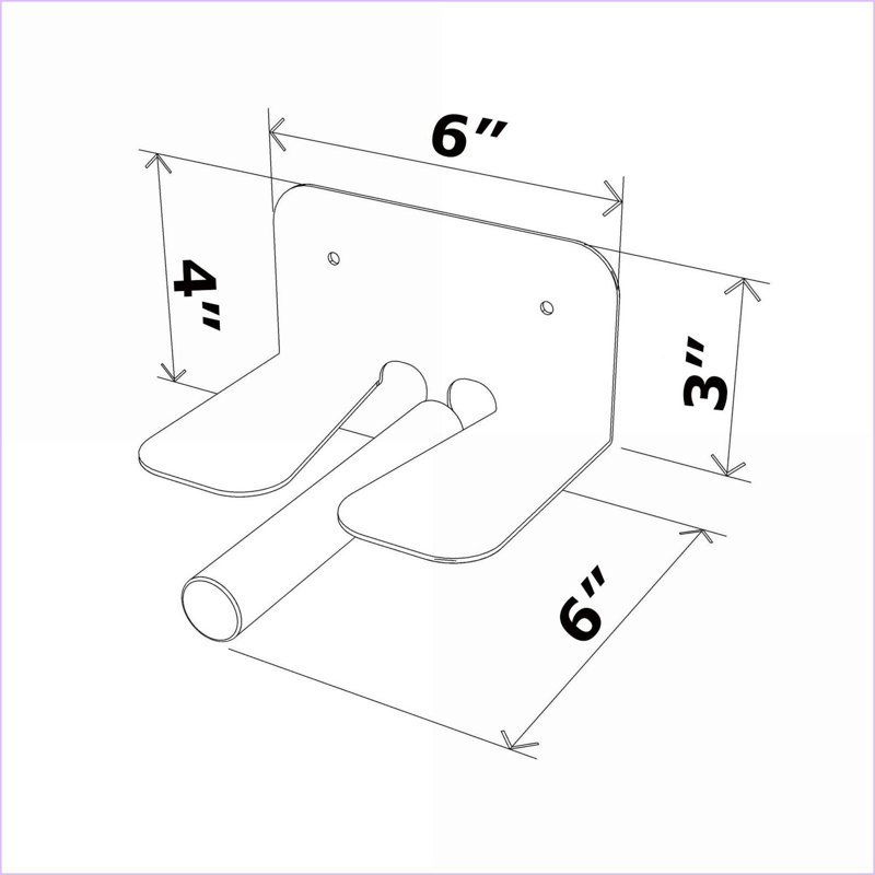 Ensemble de 3 tablettes murales, minimaliste moderne | Bois de noyer | Contemporain