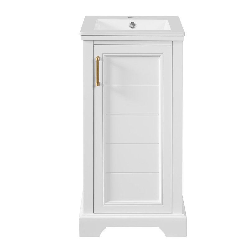 Meuble-lavabo de 16 po avec lavabo en céramique