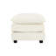 5 canapé convertible avec repose-pieds réversible, canapé modulaire en U blanc pour le salon, tissu chenille minimaliste moderne, 2 repose-pieds et blanc, rembourrage en éponge douce