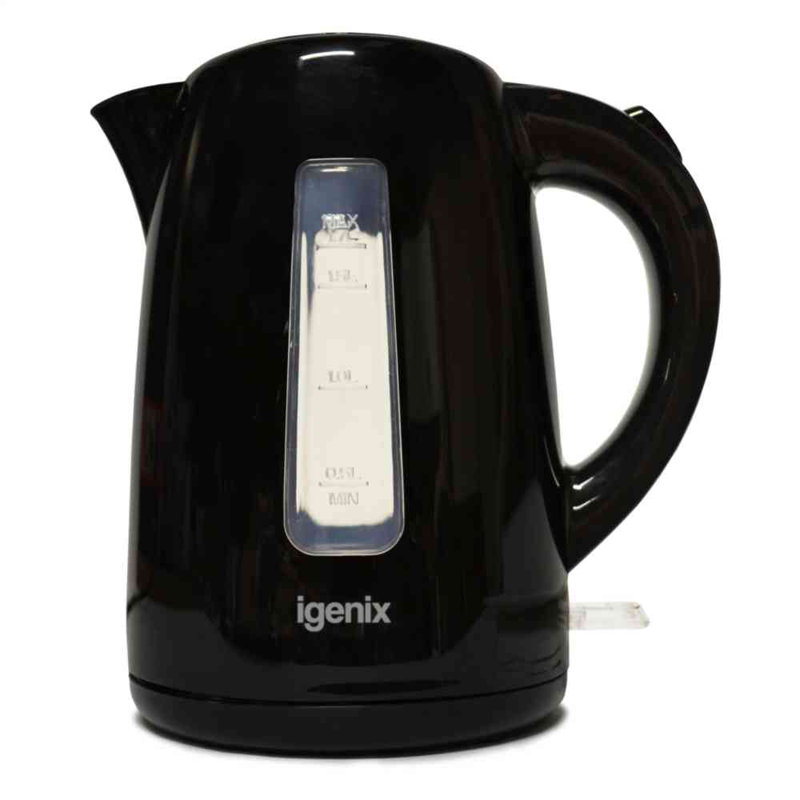 Igenix Black 1.7L Jug Kettle, Black