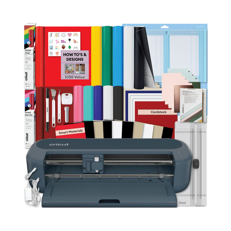 Cricut Maker 5 Rainbow Materials Starter Craft Bundle