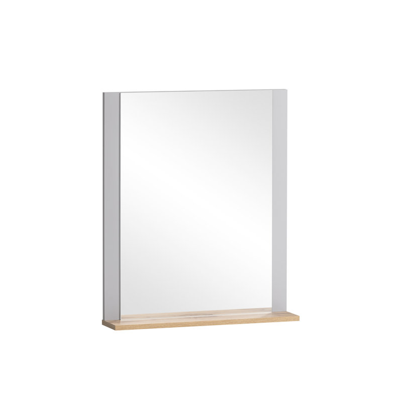 Alapaha Mirror Oak Country House / Matt White, Brown/Grey