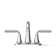 Tone Two-Handle Centerset Bathroom Sink Faucet with Clicker Drain, 1.2 GPM
