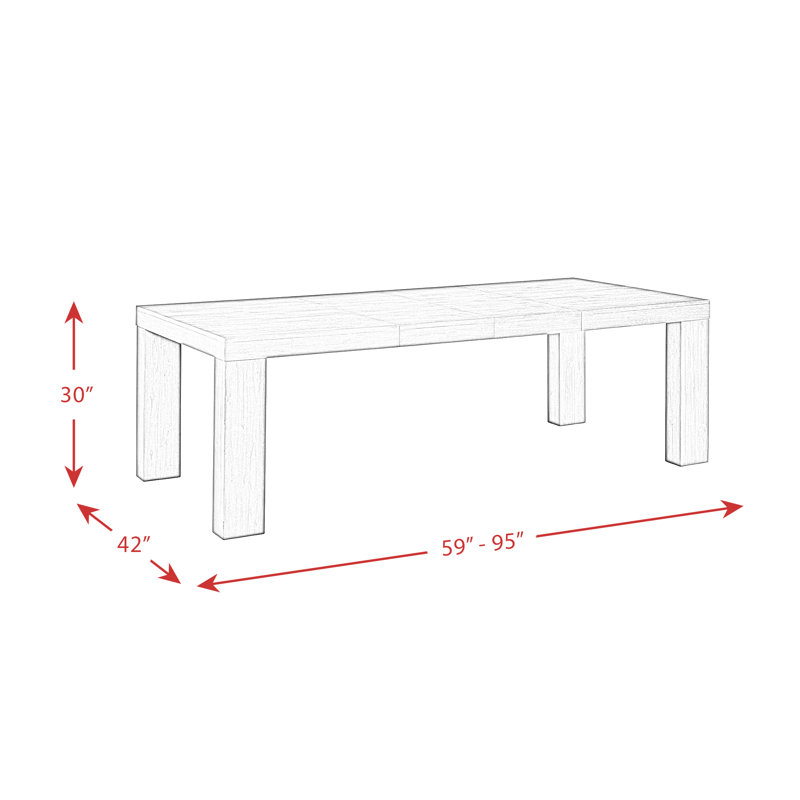 Trayson Extendable Four Leg Dining Set