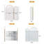 Armoire à pharmacie semi-circulaire Dashaun-2024247447