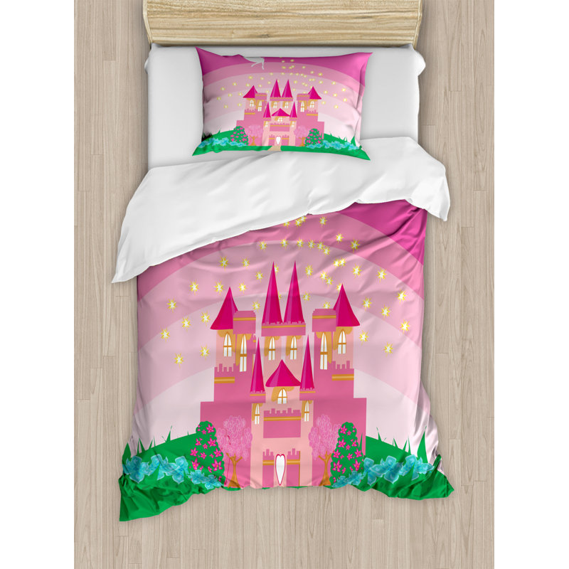 Ensemble de housse de couette magic, Housse de couette simple + 1 taie décorative