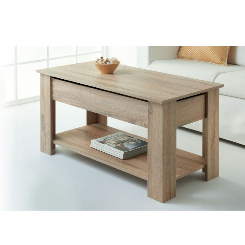 Oyama Lift Top Four Leg Coffee Table with Storage