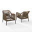 Chaise de patio avec coussins Rolph