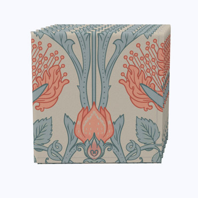 Cotton Floral Square Napkin