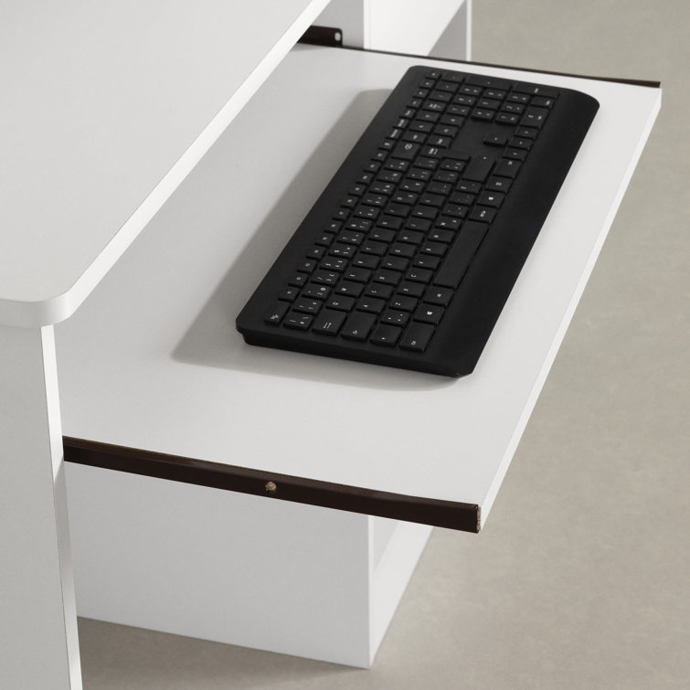 South Shore Axess 44 W Computer Desk With Storage Pure White