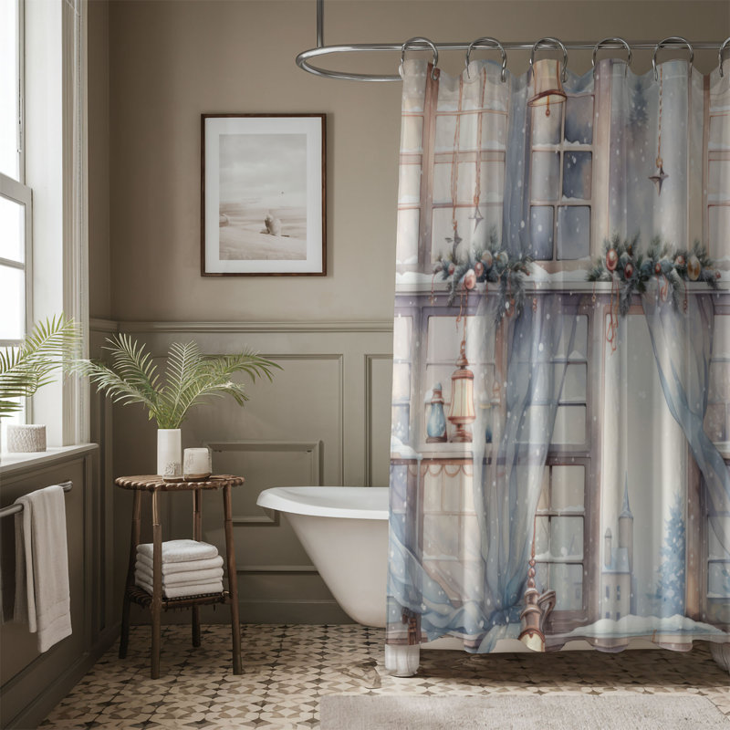 Rideau de douche Holiday Radiance, H 74 po x l 71 po