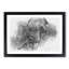 African Elephant in Abstract - Picture Frame Graphic Art Print-55683088-55683086