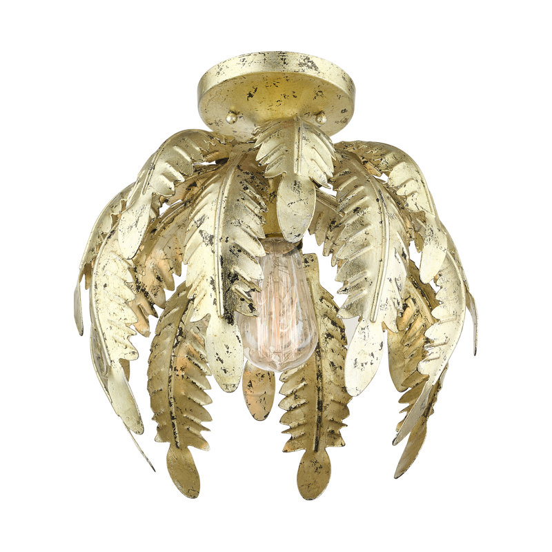 Dockside Semi Flush Mount, Winter Gold