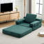 Fauteuil d'appoint pliable en lin tissé 37 po avec accoudoirs détachables Crowe-110811187