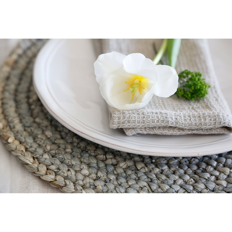 Willows Linen Square Napkins, Natural