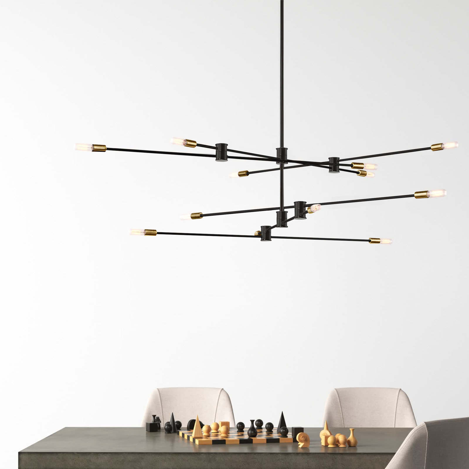 Jordy 12-Light Chandelier, Bronze