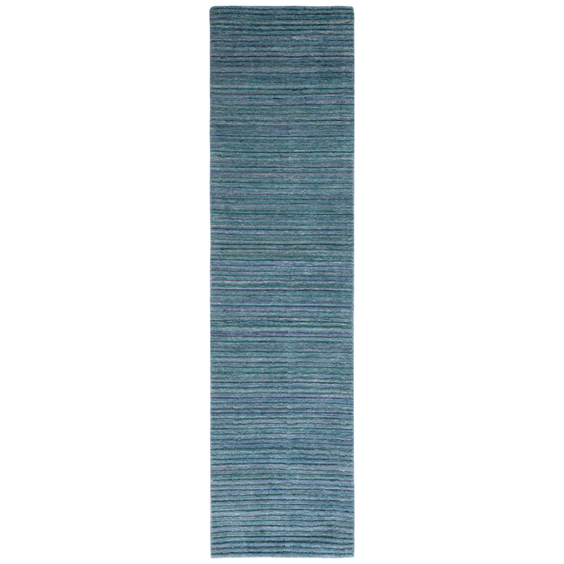 Tapis turquoise Elements 701, Tapis de couloir 2 pi 3 po x 9 pi