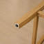 Tabouret de bar en bois massif à dossier en rotin avec coussin en mousse haute résilience, idéal pour les îlots de cuisine de style rustique et naturel, barres basses dans les salles à manger et les cafés, ensemble de deux-245758824