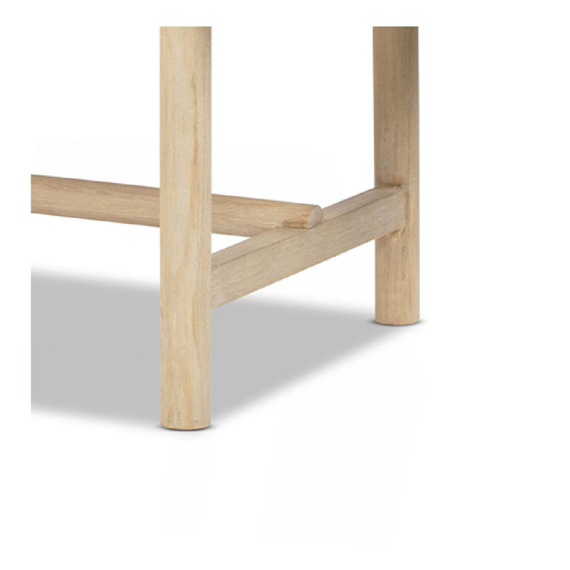 Table de salle à manger ovale en bois de pin récupéré 85 po Milo