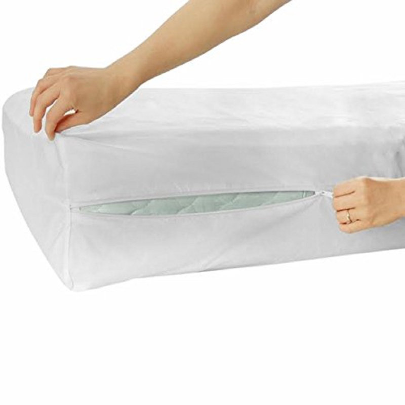 Encline Waterproof Zipper Mattress Protector Mattress Protector Case Pack, Queen