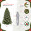 Arbre de Noël vert épinette artificiel avec lumières-845064701