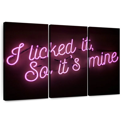 Licked It Neon Sign