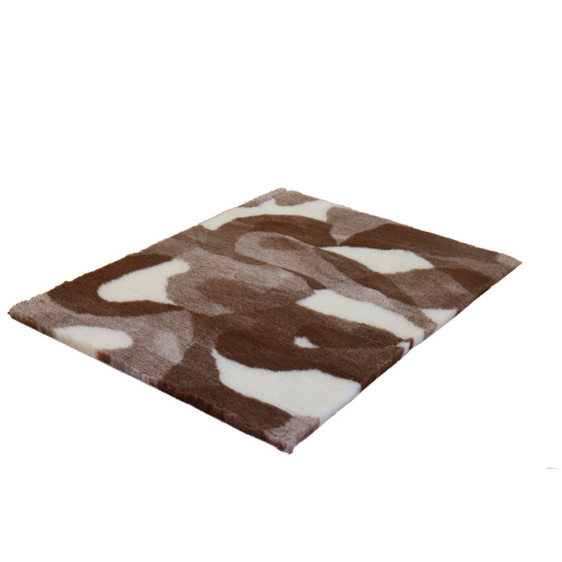 Fleece Pet Bed, 3cm H x 152cm W x 152cm D, Magnolia/Brown