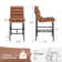Koeplin Armless Upholstered Counter Height Stools with Metal Frameand Channel Tufted