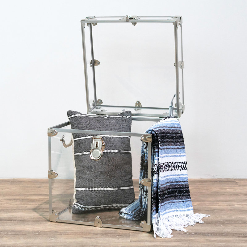 Acrylic Accent Trunk, Silver