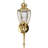 1-Light Outdoor Steel Polished Brass Wall Mount Wall Light Coach Light Lantern Light with Clear Beveled Glass