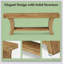 Table de rangement avec canapé, console, canapé