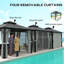 25 Ft. W x 25 Ft. D Aluminium Hardtop Gazebo-1924398645
