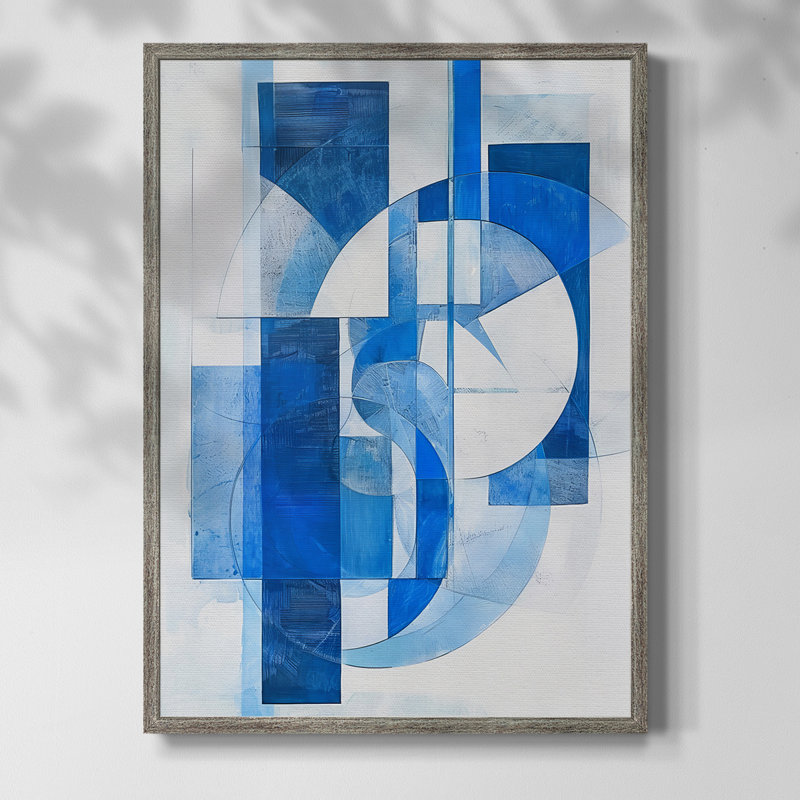 Série ABSTRACT CVI, reproduction encadrée - bois massif, H 15 po x l 12 po