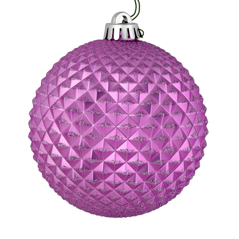 Ornement boule Durian Glitter, Orchidée