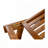 Adjustable Outdoor Lounge Chair Acacia Wood Frame with Cushions-2107666149-2107666145
