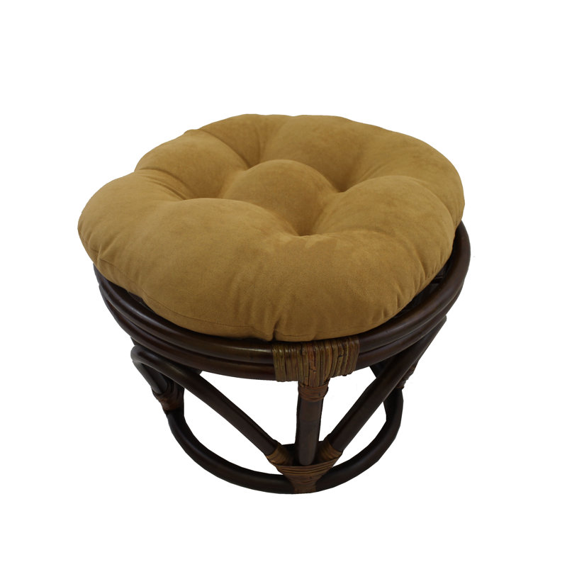 Wethington Upholstered Ottoman, Camel