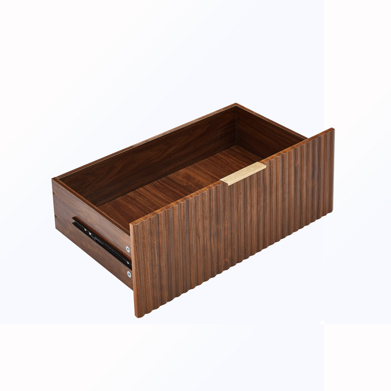 Commode décorative 6 tiroirs, Walnut