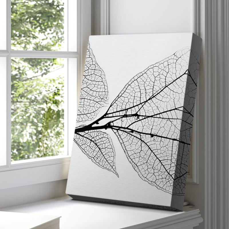Floral sur toile tendue avec châssis XXXIX - prêt à être accroché, H 18 po x l 12 po