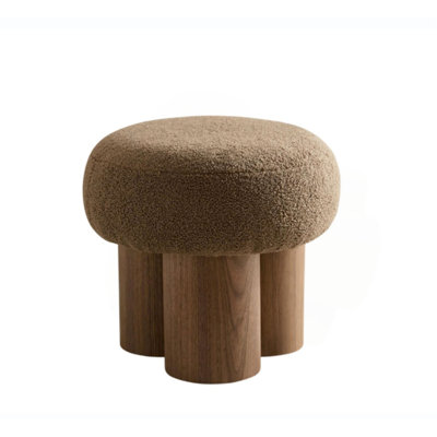 Mushroom Stool, Cushion, Wooden Barrel Pipe(Only Ottoman)
